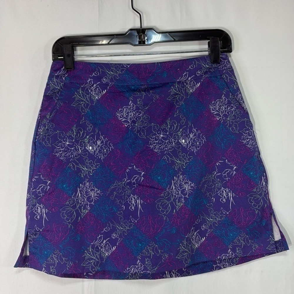 🥜 lady Hagan athletic skirt with trunks, purple, green blue white pink